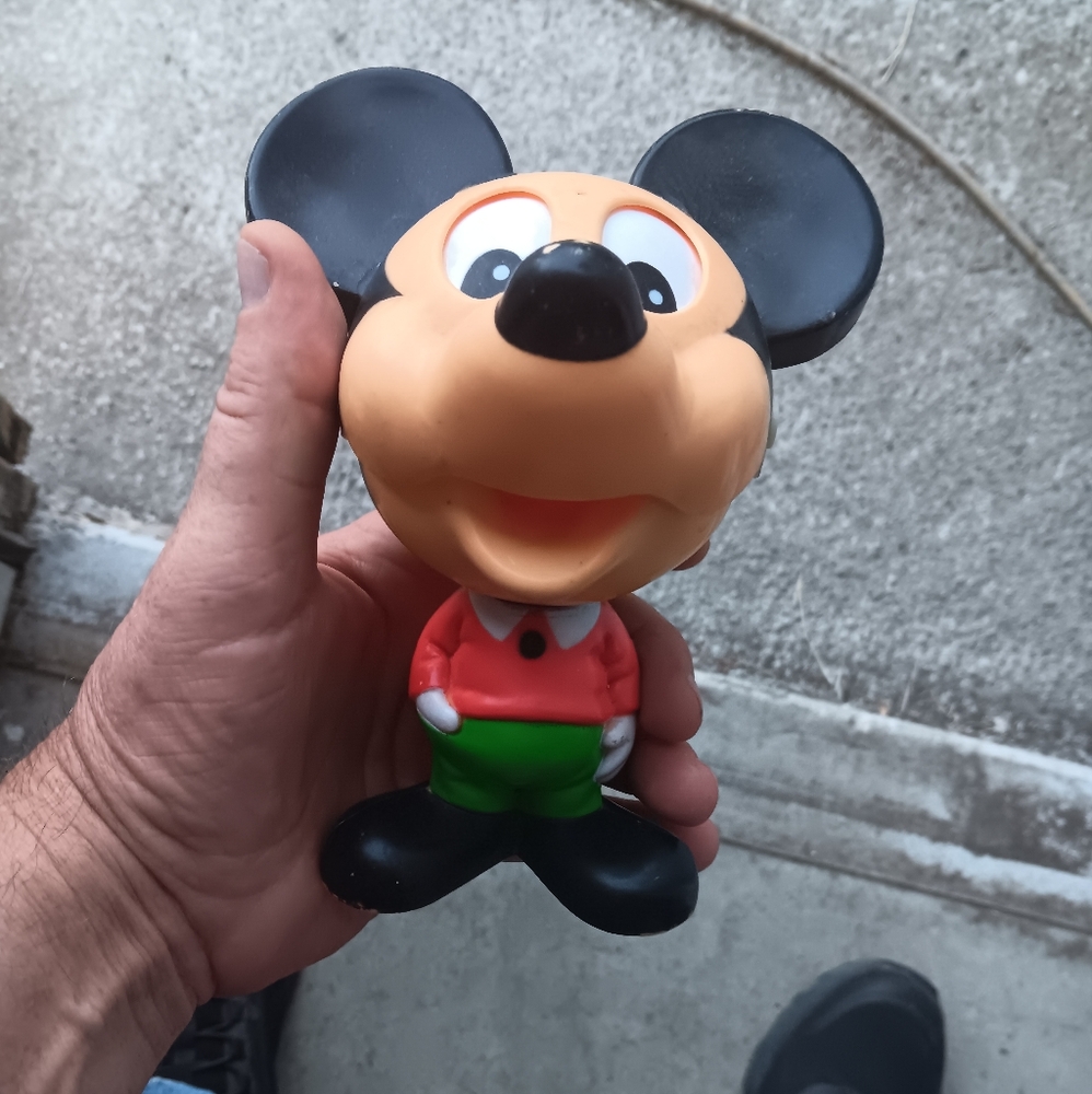 Disney Mickey Mouse Plastic Toy - Red, Black, Green